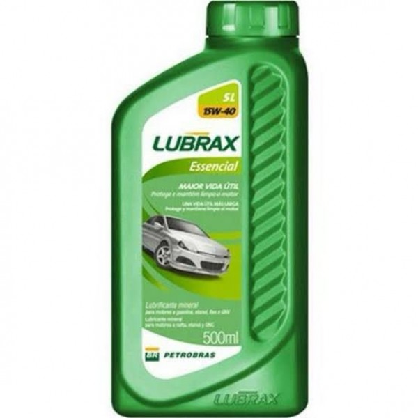 Óleo Lubrificante Lubrax Essencial 15W-40 SL 500ml