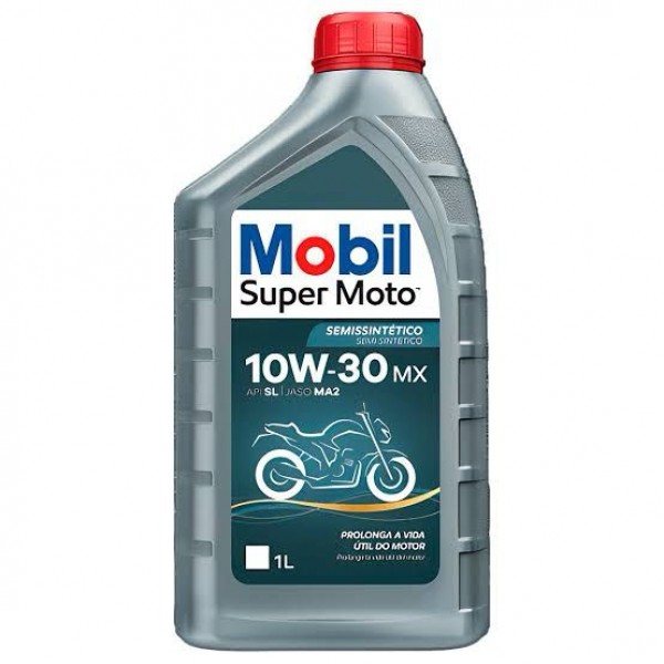 Óleo Mobil Super Moto 10W-30 MX Semissintético 1L