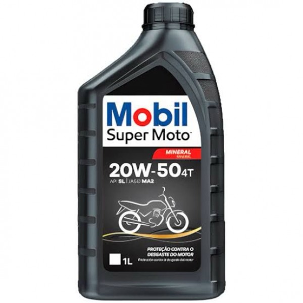 Óleo Mineral Mobil Super Moto 20W-50 4T 1L