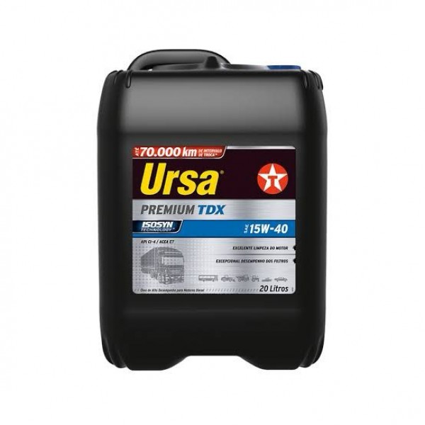 Óleo Lubrificante Texaco Ursa Premium TDX 15W-40 20L