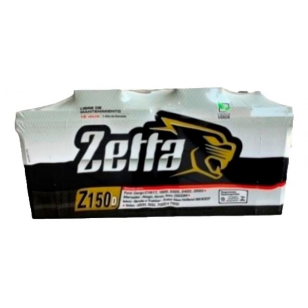 Bateria Zetta Z150D Livre de Manutenção