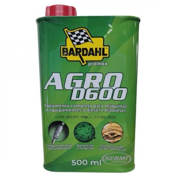 Bardahl Agro D600 - Tratamento para Máquinas a Diesel e Biodiesel