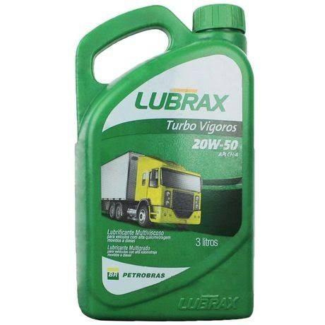 Lubrificante Lubrax Turbo Vigoros 20W-50 - 3 Litros