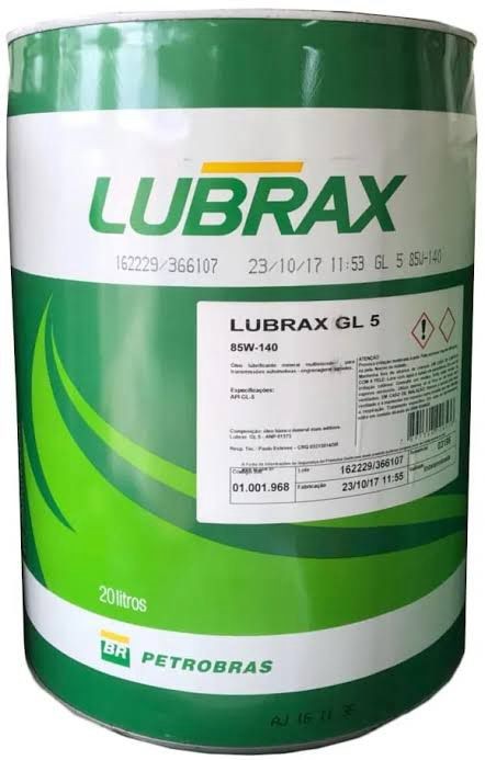 Óleo Lubrificante Lubrax GL-5 85W-140 20 Litros