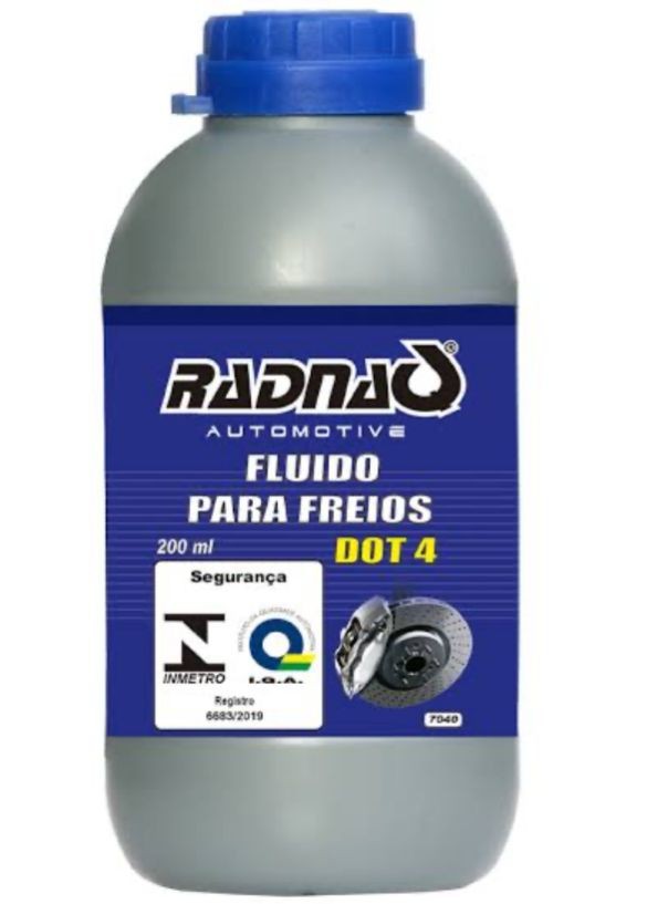 Fluido para Freios Radnaq DOT 4 - 200 ml