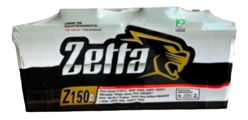 Bateria Zetta Z150D Livre de Manutenção